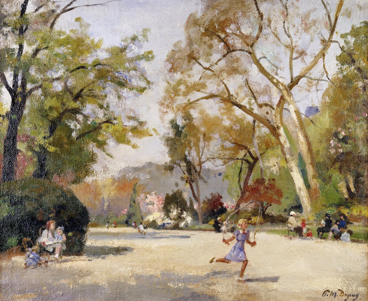 Gyermekek a Parc Monceau-ban; Gyerekek a Parc Monceau-ban alkotó: Paul Michel Dupuy
