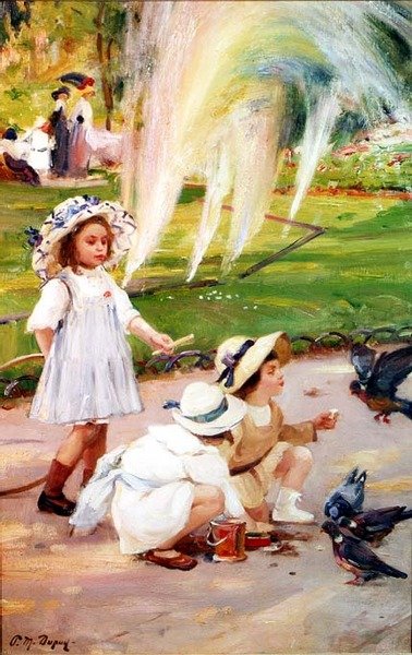 A parkban alkotó: Paul Michel Dupuy