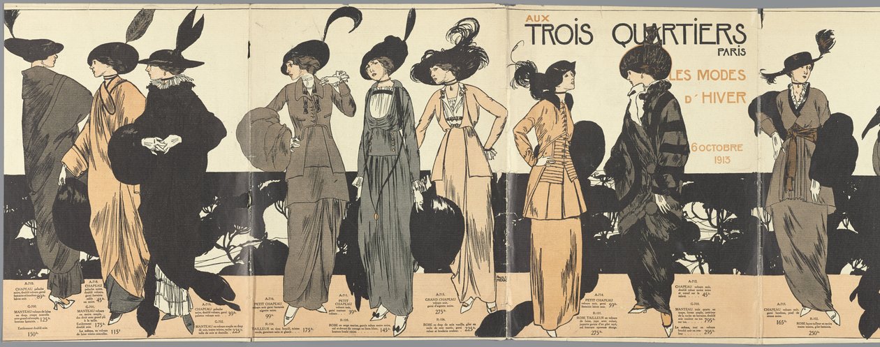 Háromnegyed Párizsban, Téli divat 1913. október 6 alkotó: Paul Méras
