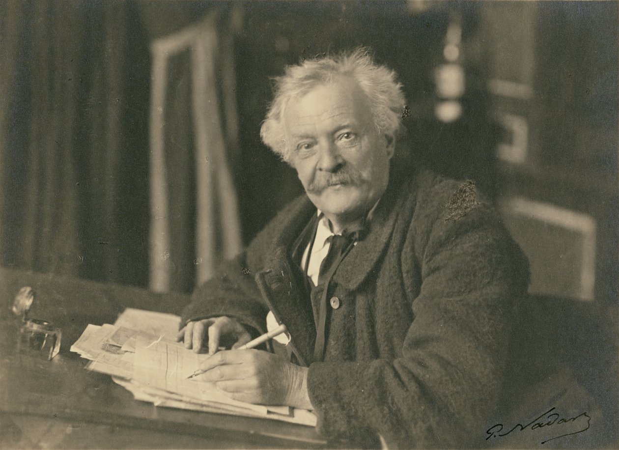 Félix Nadar íróasztalnál ülve alkotó: Paul Nadar
