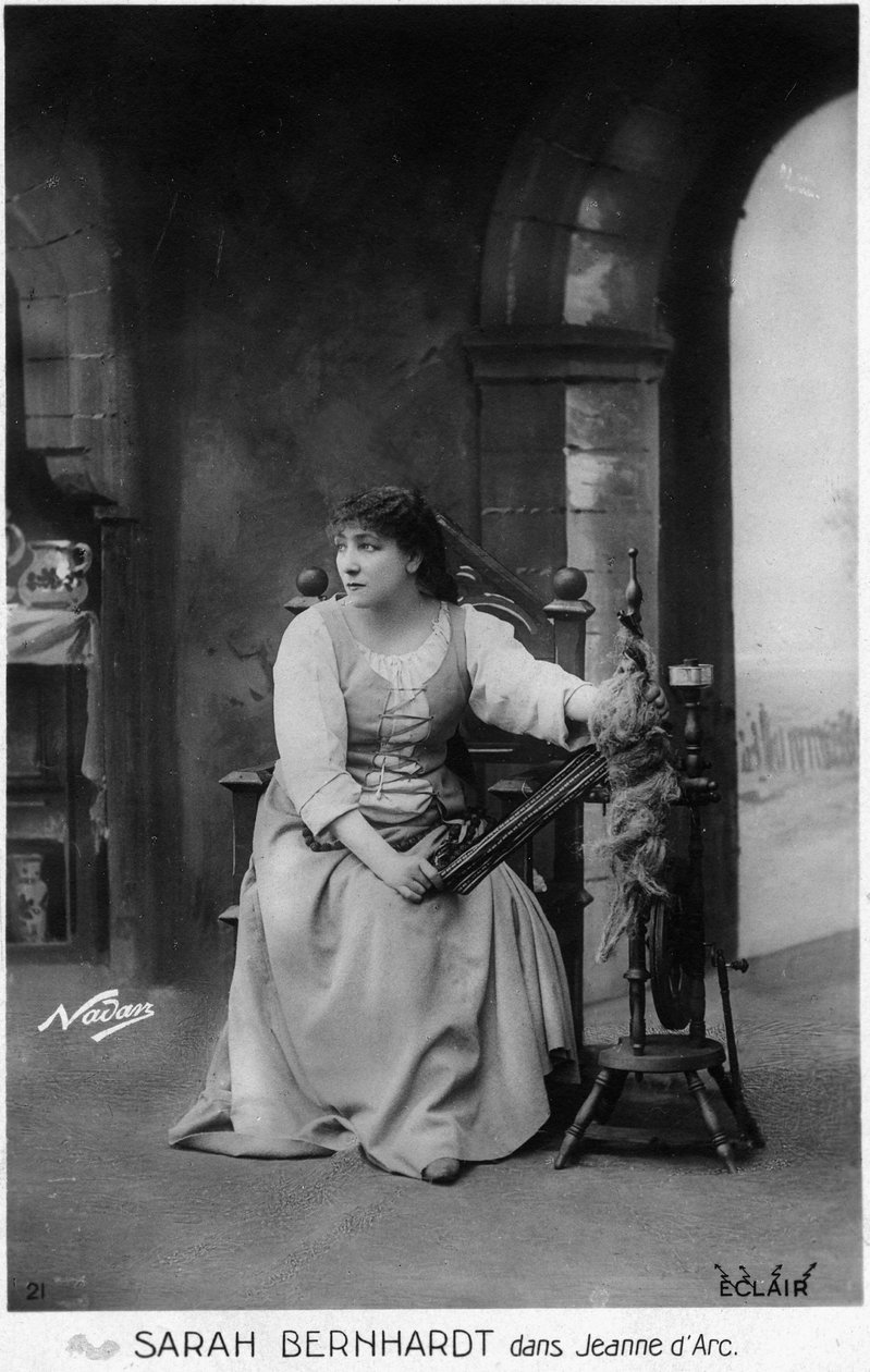 Henriette Rosine Bernard, más néven Sarah Bernhardt (1844-1923) Jules Barbier "Joan of Arc" szerepében alkotó: Paul Nadar