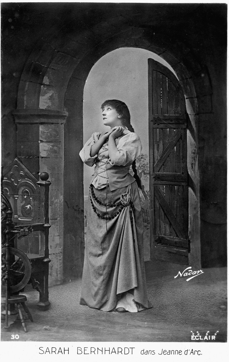 Henriette Rosine Bernard, más néven Sarah Bernhardt (1844-1923) Joan of Arc szerepében Jules Barbier darabjában alkotó: Paul Nadar