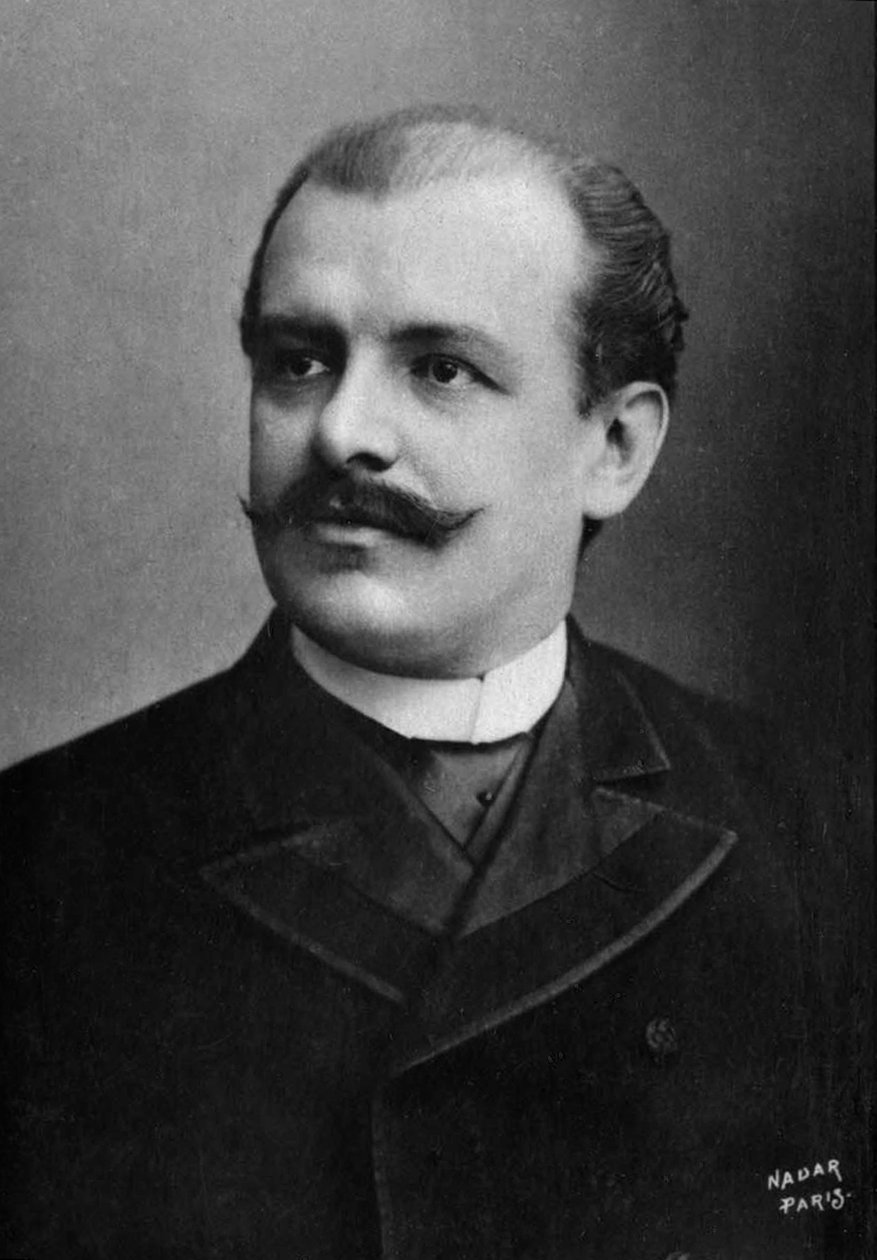 Jean de Reszke (1850-1935), lengyel énekes, akit Paul Nadar fényképezett 1885 és 1900 között, Felix Potin, 500 kortárs híresség, operaénekes és drámai Franciaország gyűjteményéből kivonatolva. alkotó: Paul Nadar