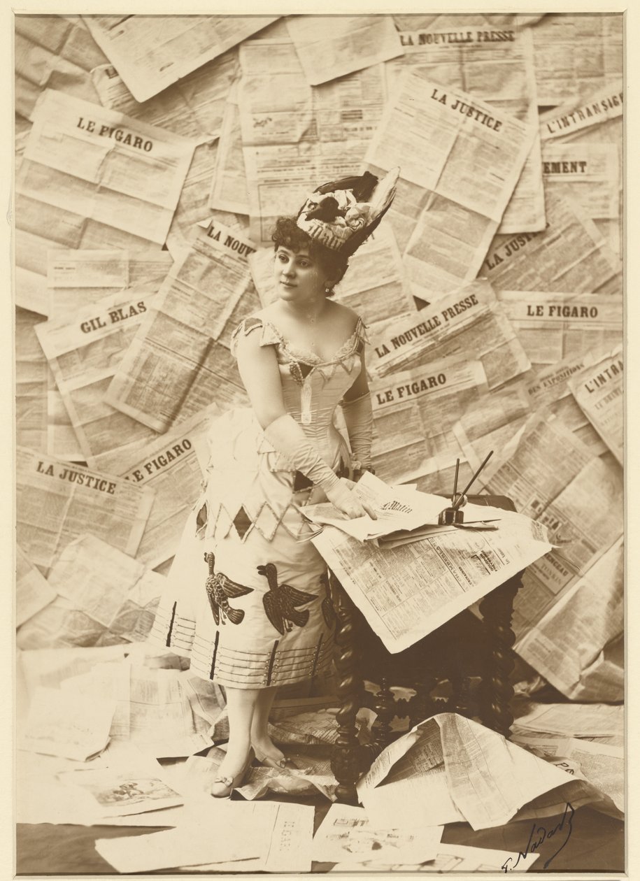 [Mlle Beaumaine, Théâtre des Variétés] alkotó: Paul Nadar