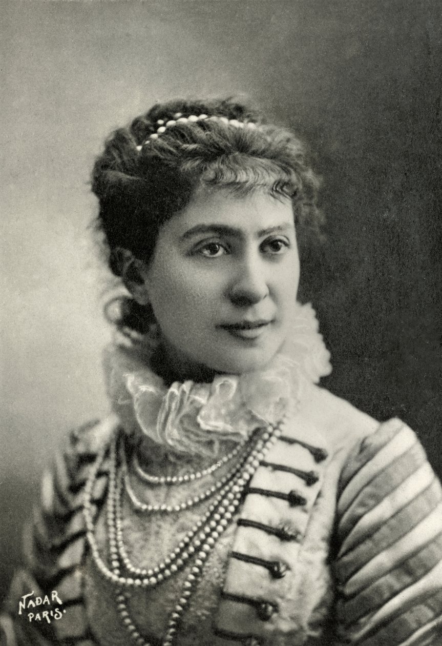 Blanche Baretta portréja - Worms (fénykép) alkotó: Paul Nadar