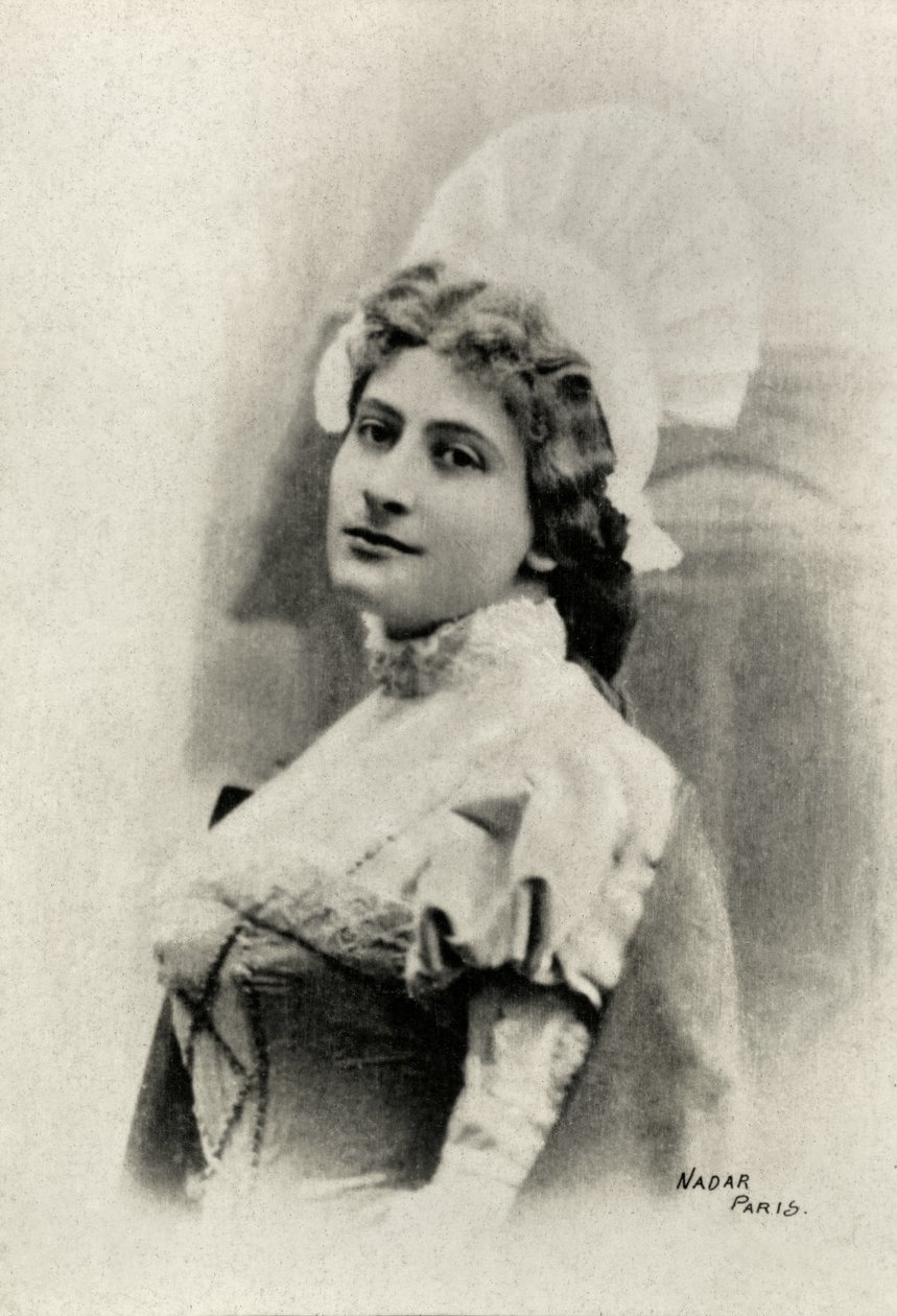 Lucienne Breval portréja (fénykép) alkotó: Paul Nadar