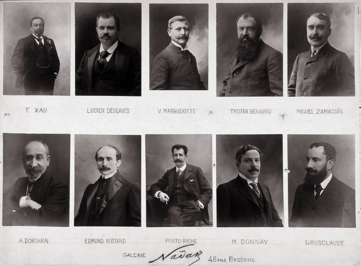Paul Nadar tíz portréja (f/w fotó) alkotó: Paul Nadar