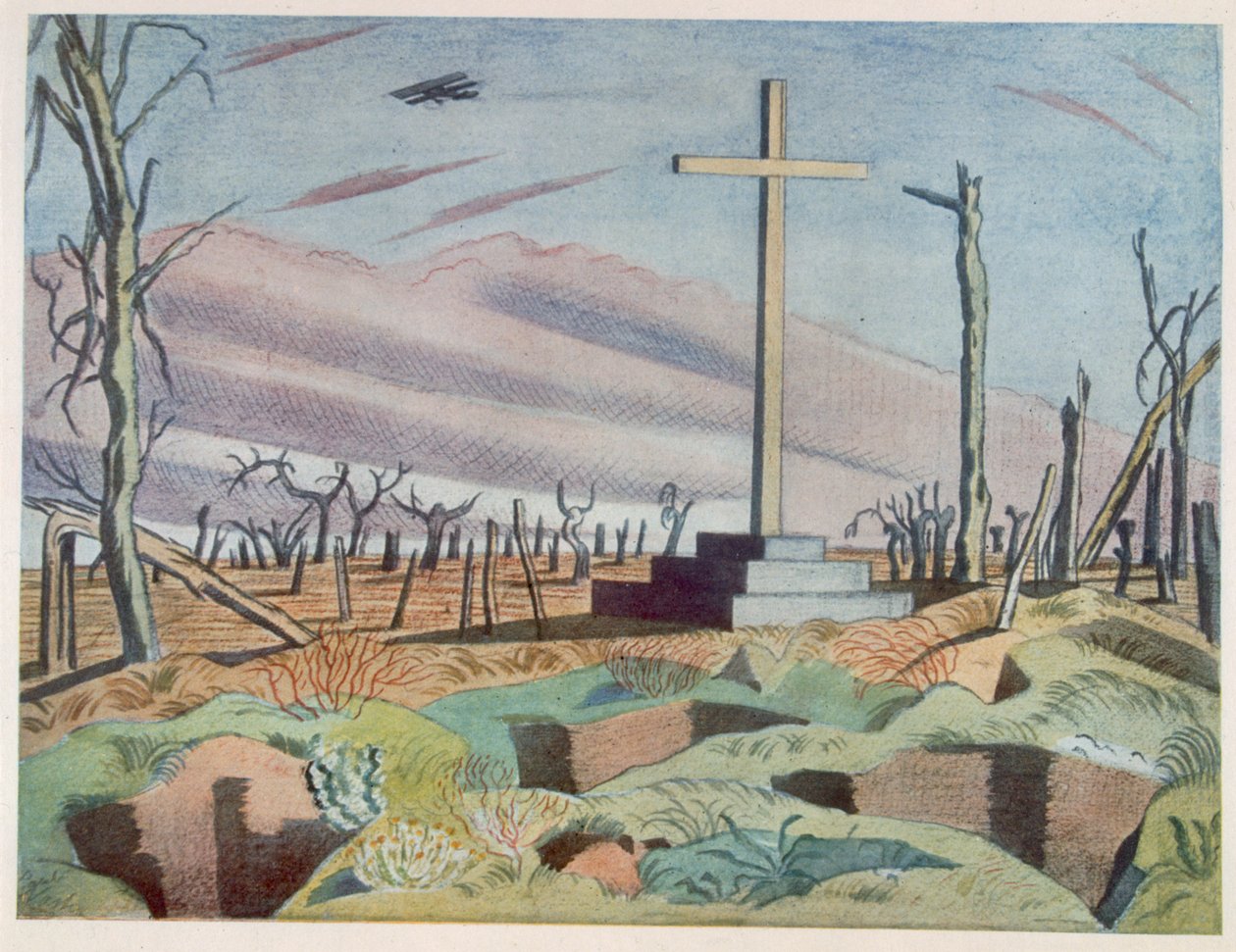 Egy kanadai emlékmű, a British Artists at the Front, A nyugati front folytatása, harmadik rész, Paul Nash alkotó: Paul Nash