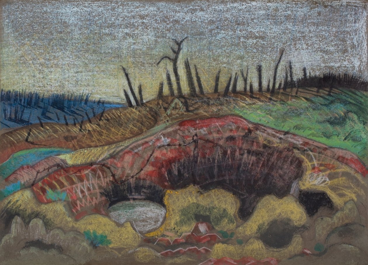 A Farm, Wytschaete alkotó: Paul Nash