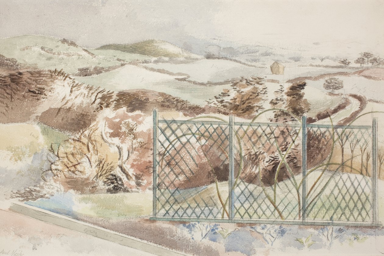 A Private World (Kodak Veribrom félmatt papírra nyomtatott fénykép ) alkotó: Paul Nash