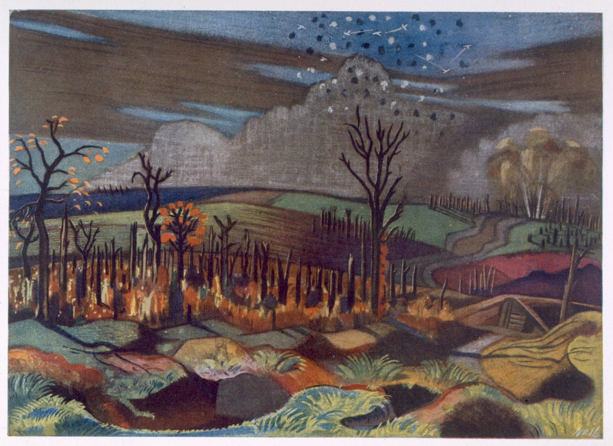 Légiharc a Wytschaete-nél, a British Artists at the Fronttól, A nyugati front folytatása, harmadik rész, Paul Nash alkotó: Paul Nash