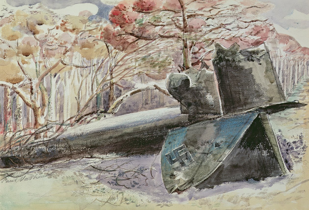 Bombázó az erdőben alkotó: Paul Nash