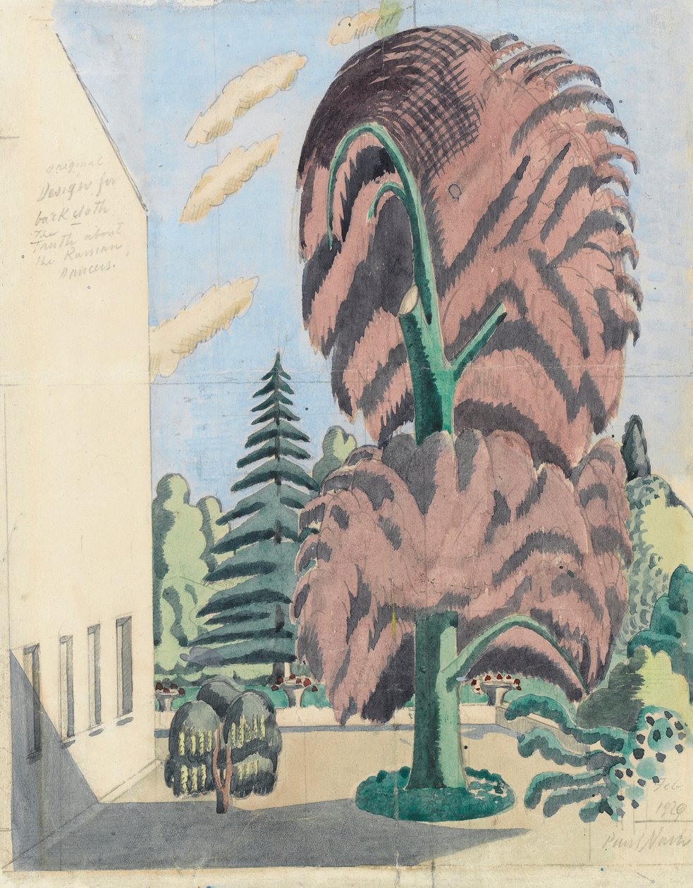 Hátsóvászon dizájn, Az igazság az orosz táncosokról alkotó: Paul Nash