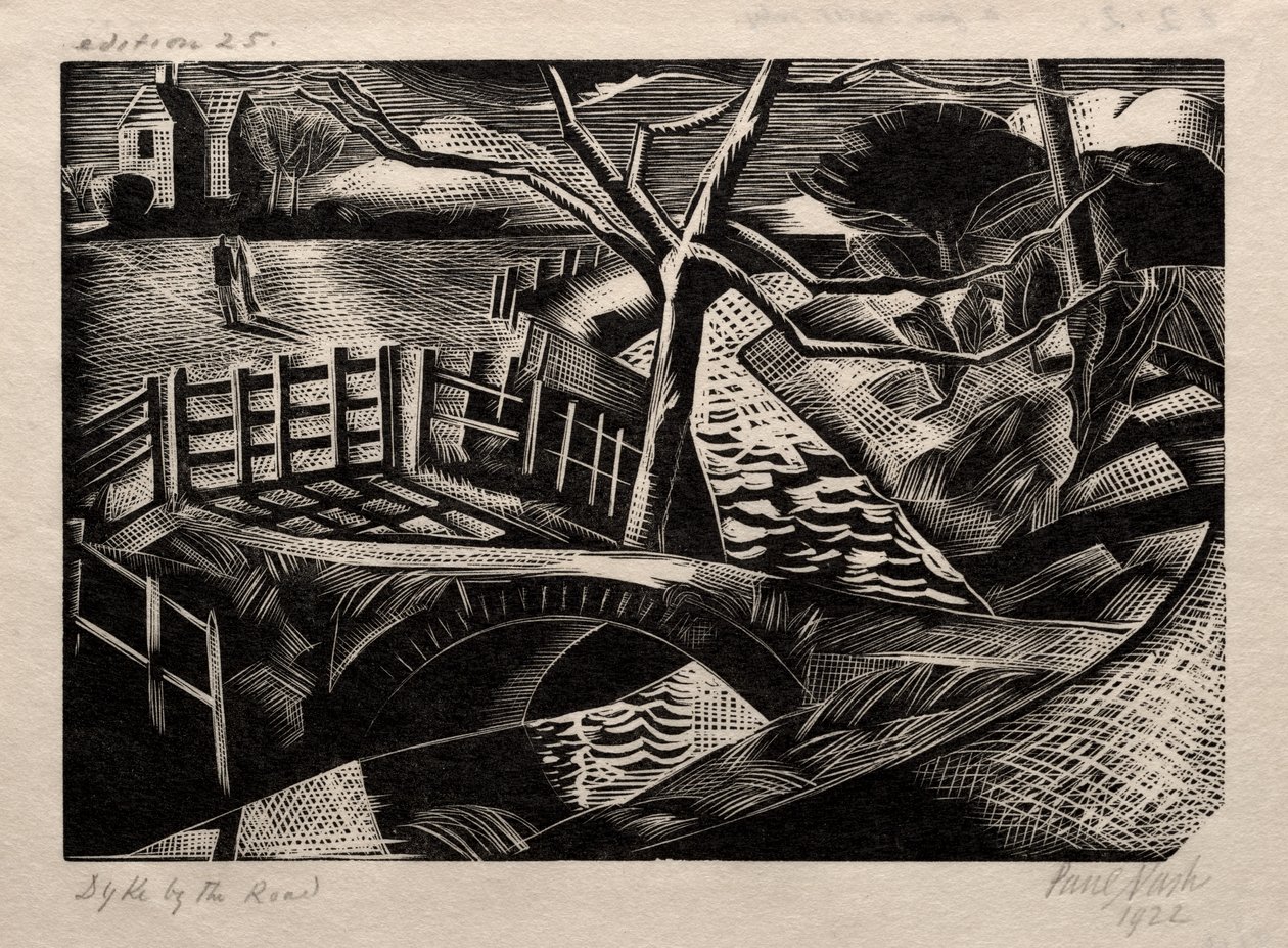 Gát az út mellett alkotó: Paul Nash