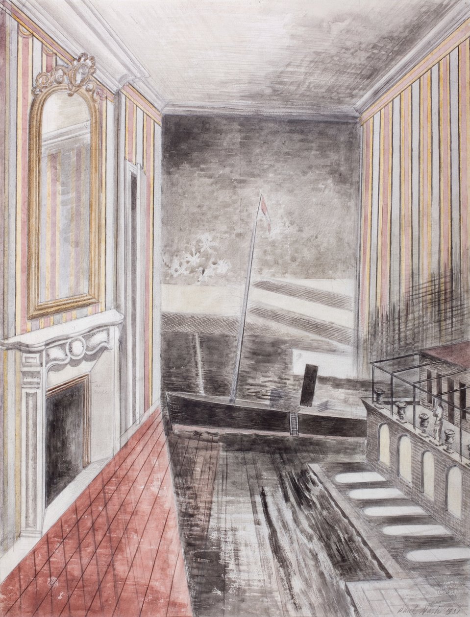 Kikötő és szoba alkotó: Paul Nash