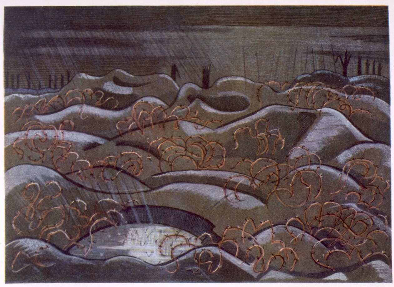 60. domb a Cuttingből, a British Artists at the Front című filmtől, A nyugati front folytatása, harmadik rész, Paul Nash alkotó: Paul Nash