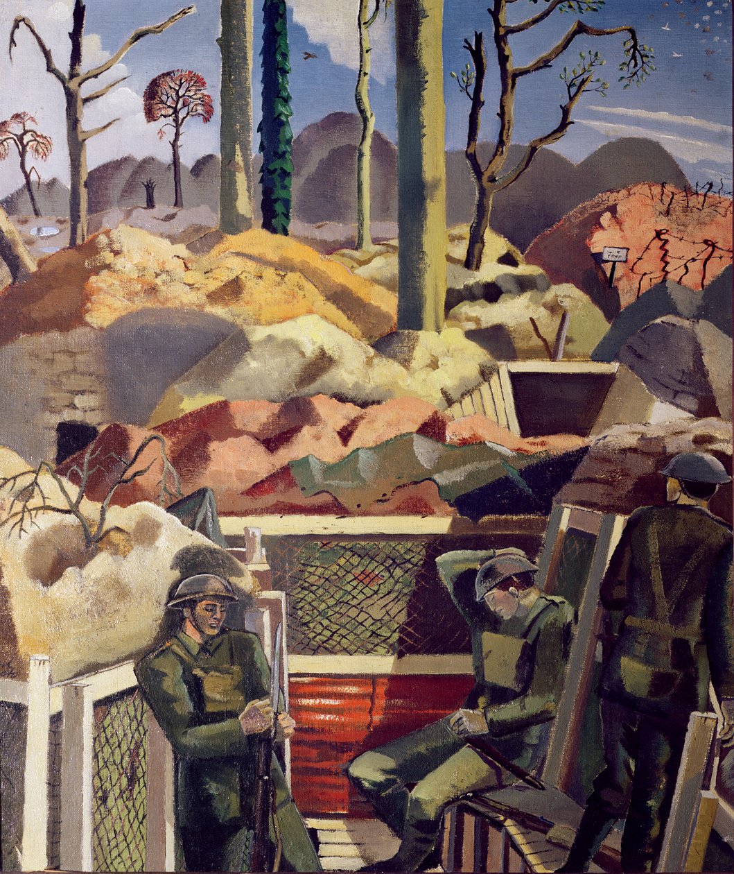 Tavasz az árkokban, Ridge Wood alkotó: Paul Nash