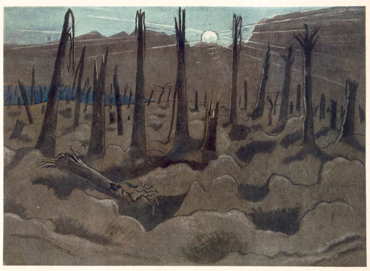 Sunrise, Inverness Copse, a British Artists at the Fronttól, a The Western Front folytatása, harmadik rész, Paul Nash alkotó: Paul Nash