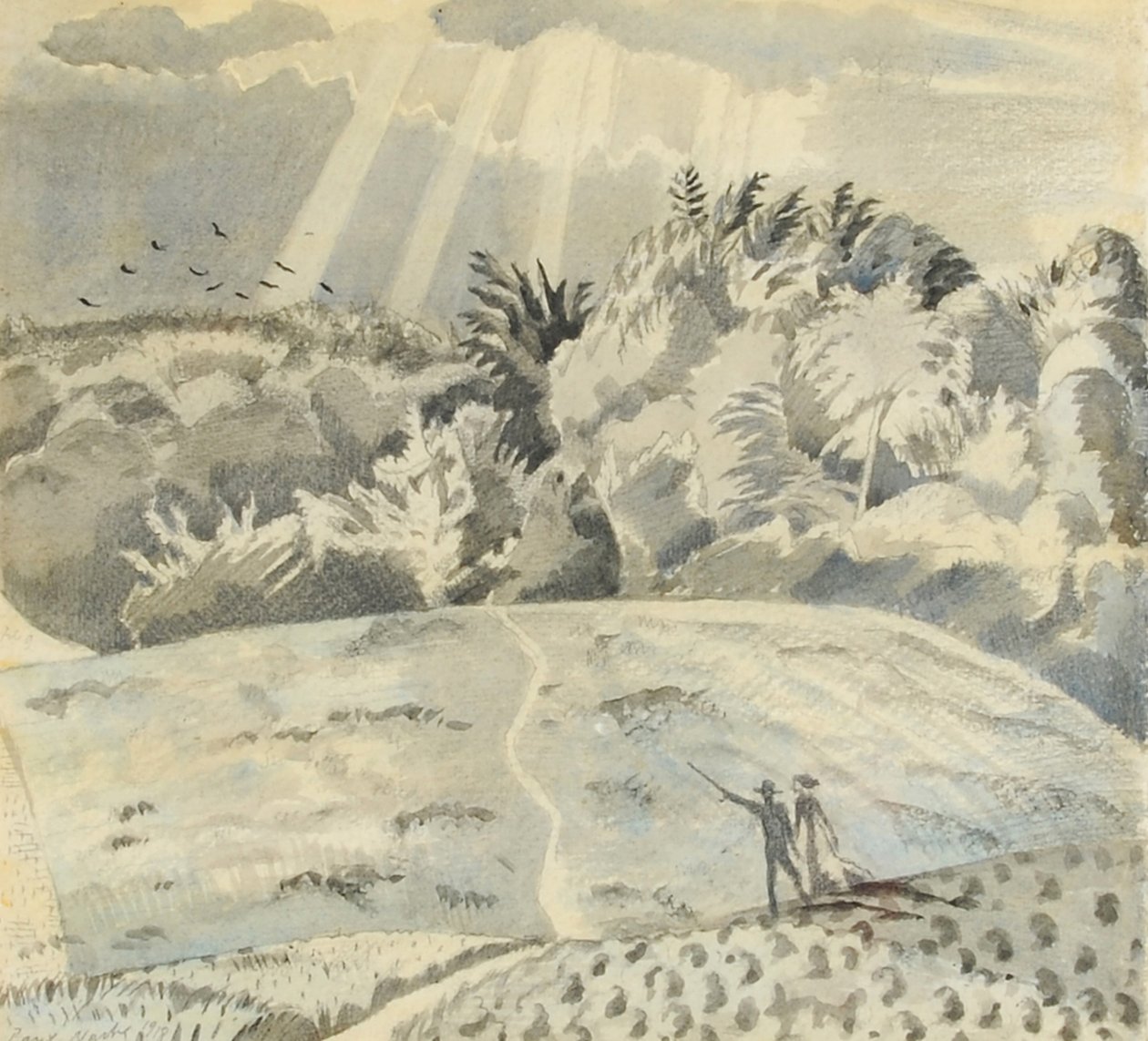A mezei ösvény alkotó: Paul Nash
