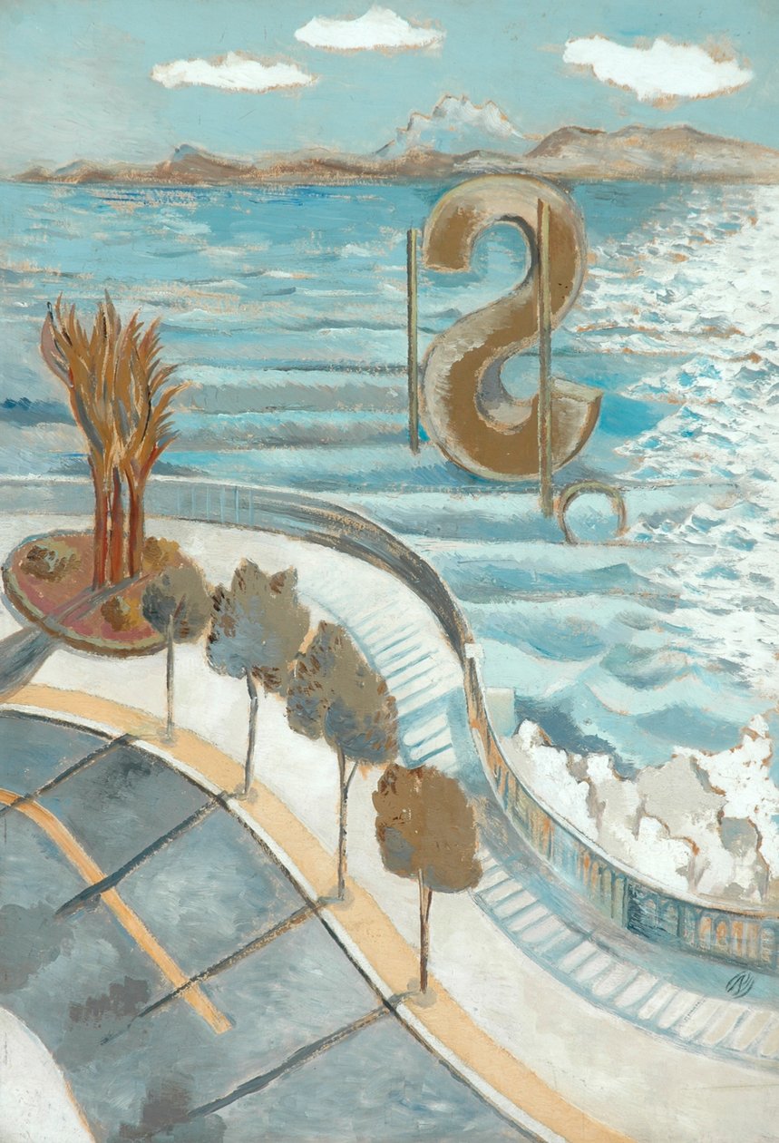 Kilátás az ablakból, szép alkotó: Paul Nash