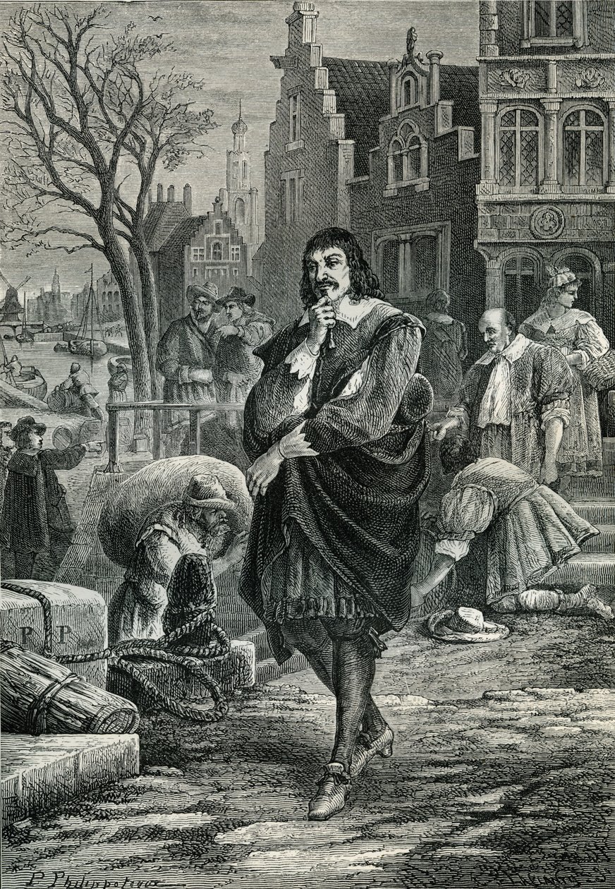 René Descartes Amszterdamban alkotó: Paul Phillipoteaux