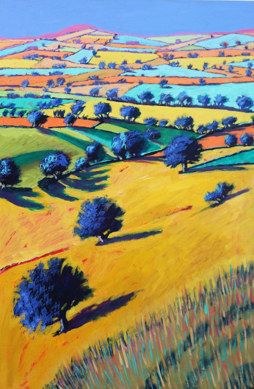 Cotswold Valley, 2021 (akril, tábla) alkotó: Paul Powis