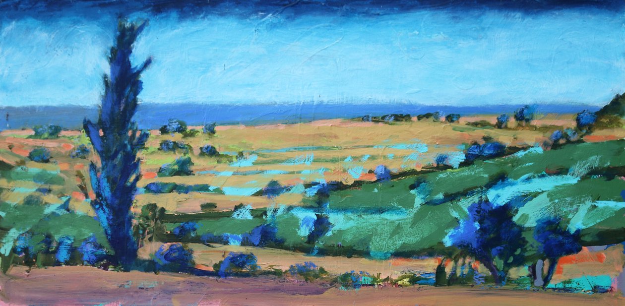 Devon Coast, 2021 (akril, tábla) alkotó: Paul Powis
