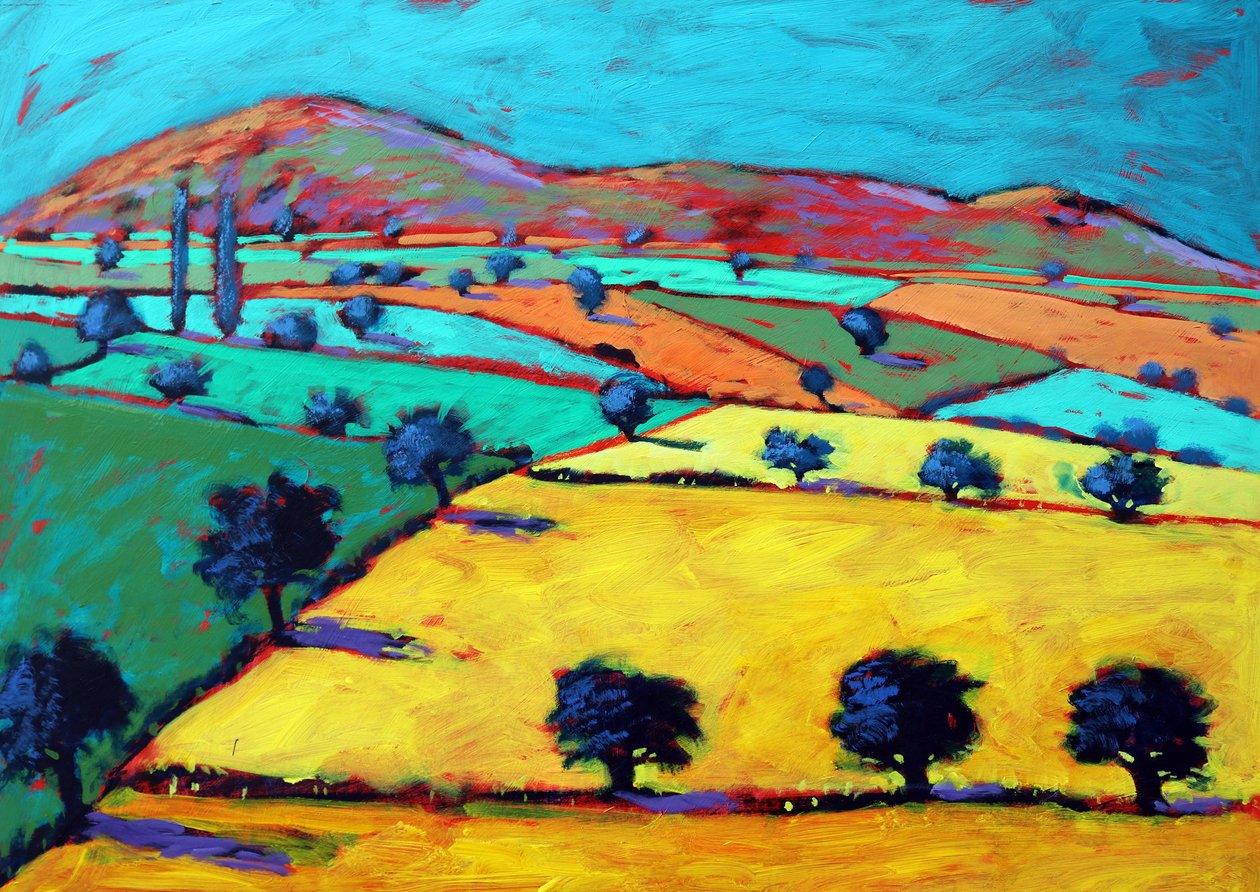 Golden Valley (akril a fedélzeten) alkotó: Paul Powis