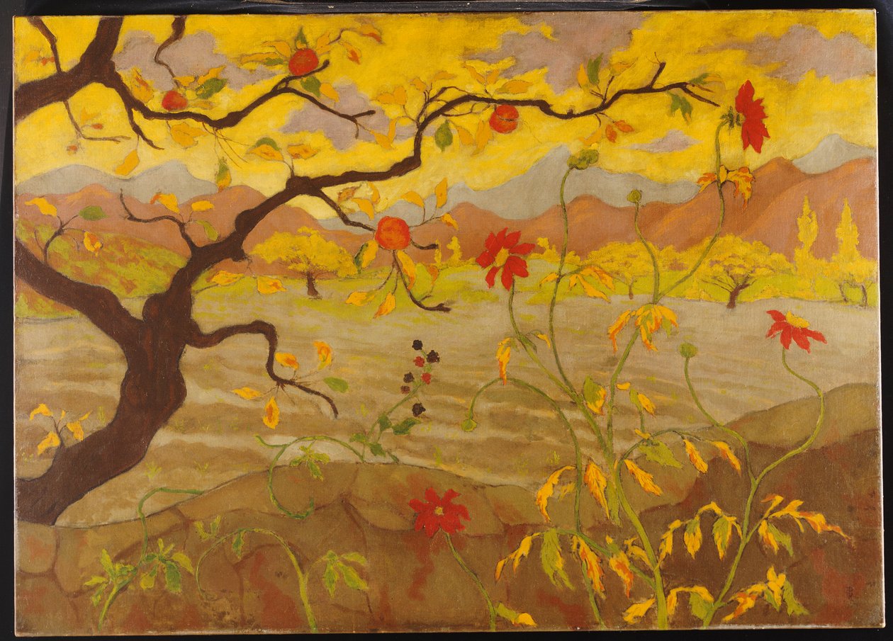 Almafa piros gyümölcsökkel, 1902 körül alkotó: Paul Elie Ranson