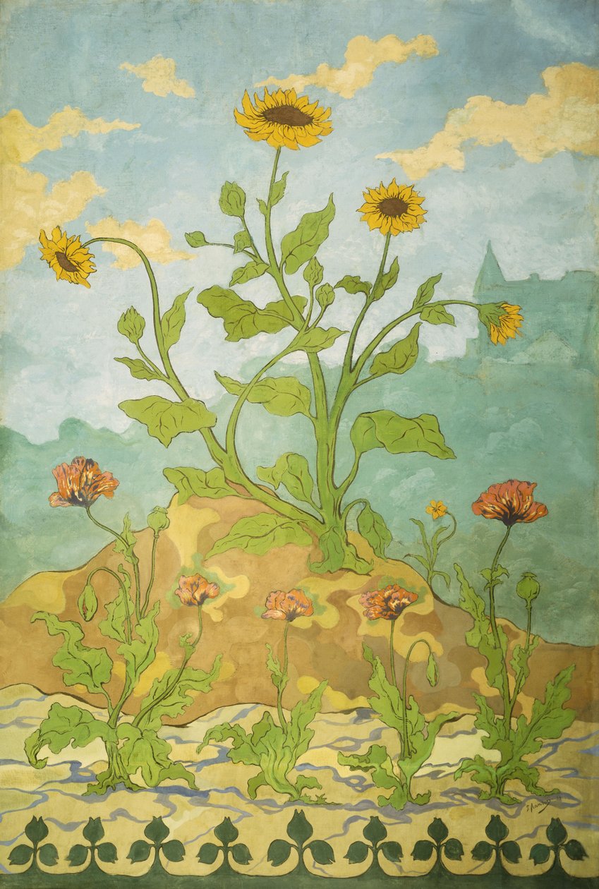 Napraforgó és mák; Soucis et Pavots, 1899 alkotó: Paul Elie Ranson