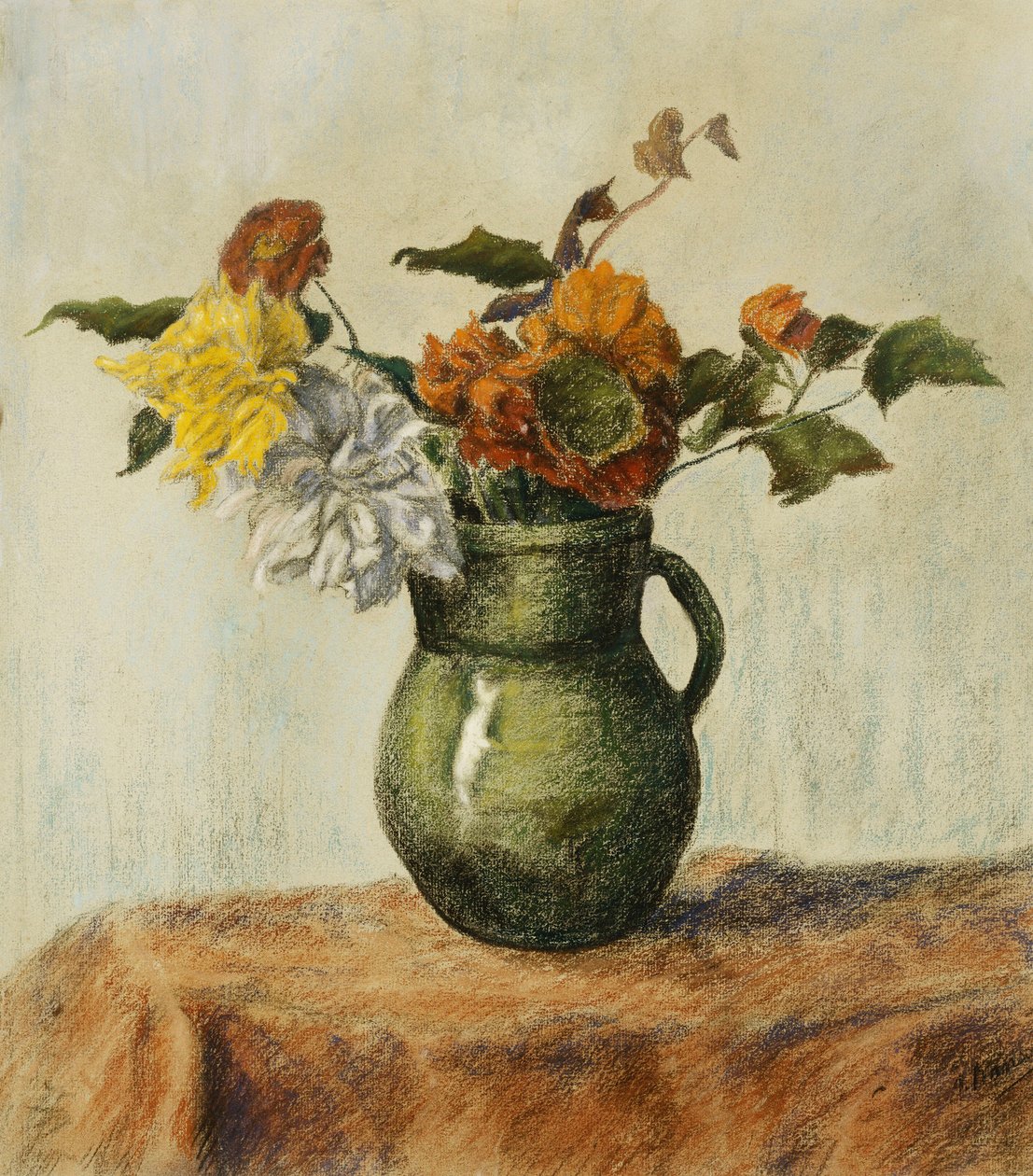 Virágváza; Virágváza, 1900 körül alkotó: Paul Elie Ranson