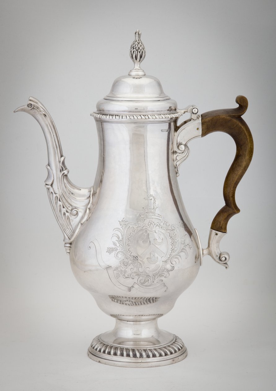 Kávékanna, 1773 alkotó: Paul Revere