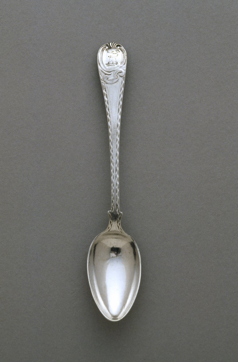 teáskanál, c. 1765-1790 (ezüst) alkotó: Paul Revere