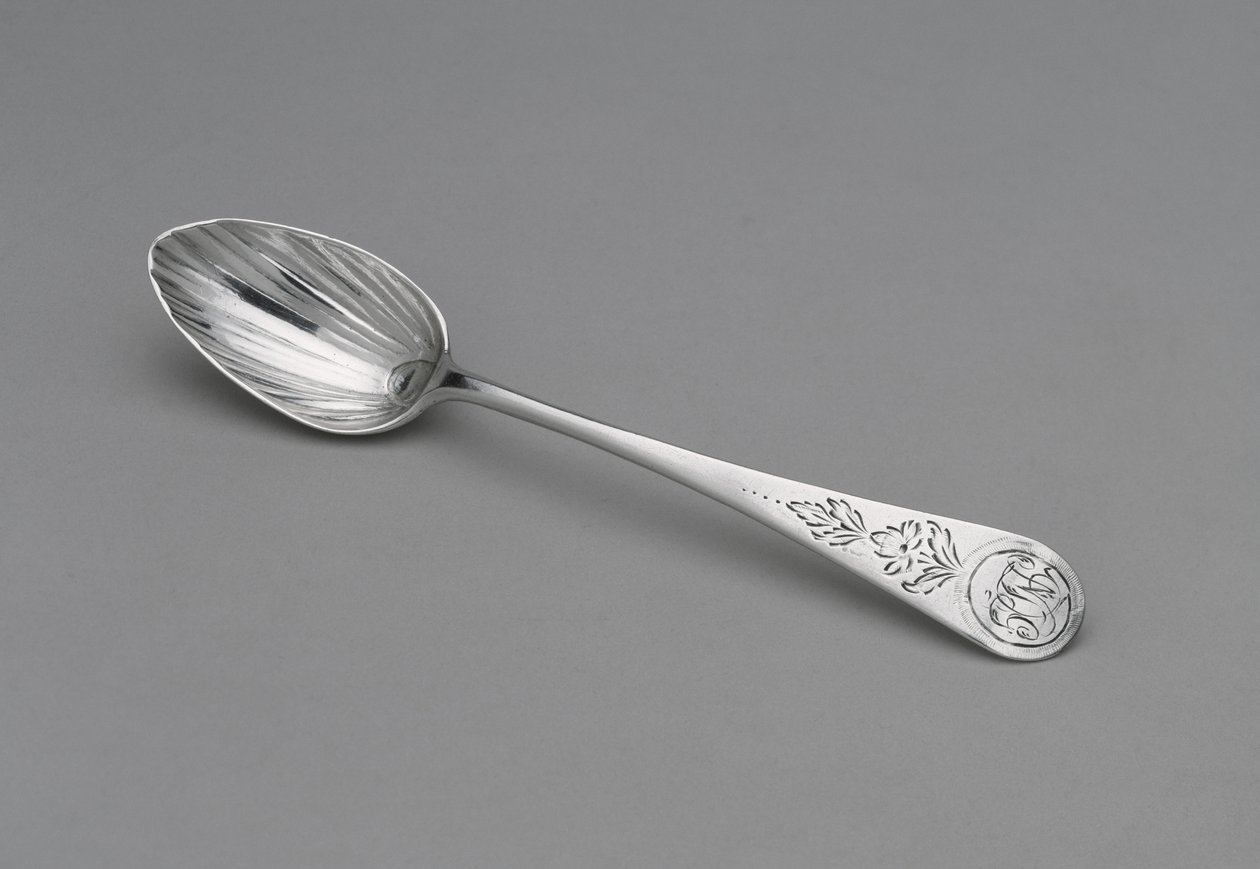 teáskanál, c. 1796-1805 (ezüst) alkotó: Paul Revere