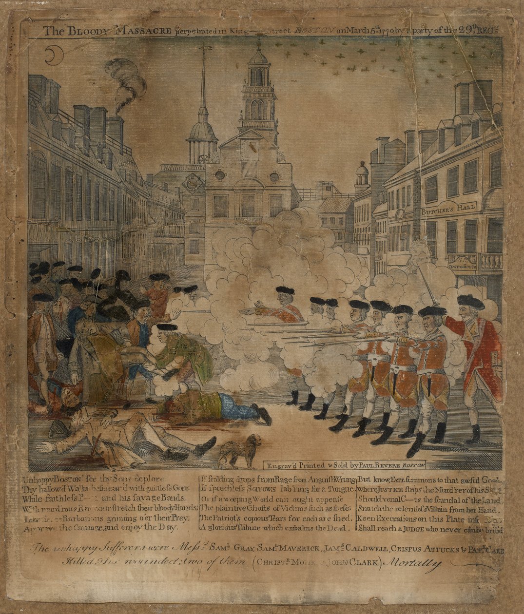 A véres mészárlás alkotó: Paul Revere