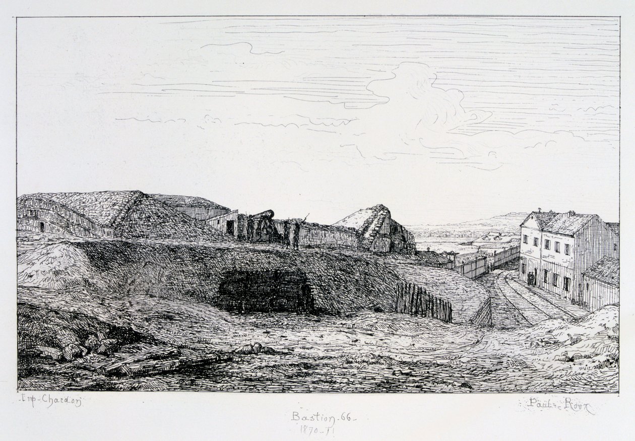 66. bástya, Párizs ostroma, 1870-1871 alkotó: Paul Roux