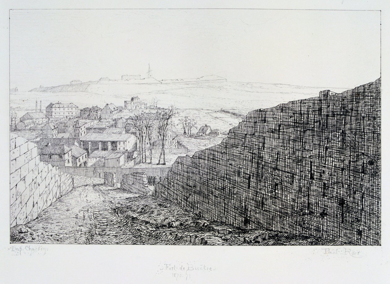 Fort de Bicetre, Párizs ostroma, 1870-1871 alkotó: Paul Roux