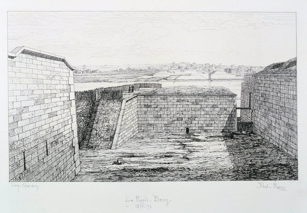La Rapee-Bercy, Párizs ostroma, 1870-1871. alkotó: Paul Roux