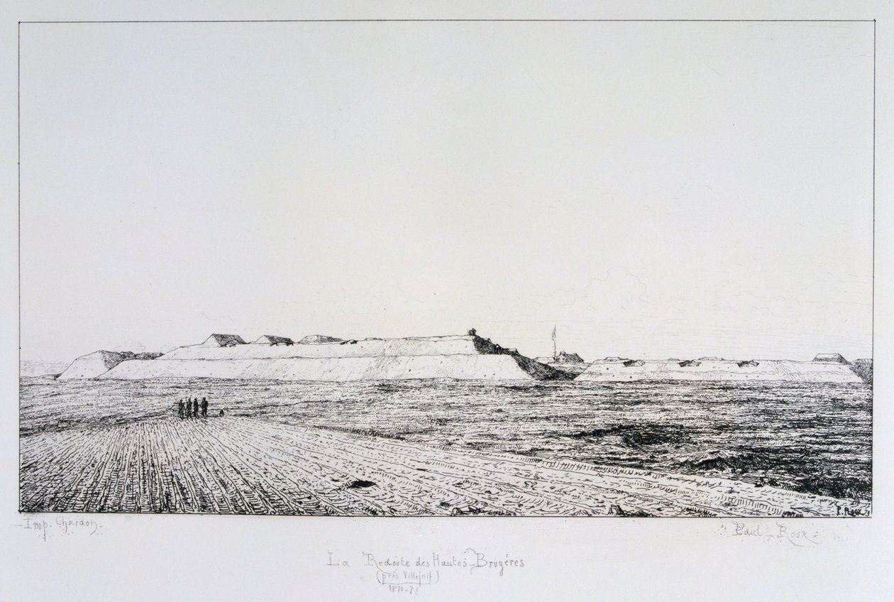 La Redoute des Hautes Brugeres, Párizs ostroma, 1870-1871 alkotó: Paul Roux