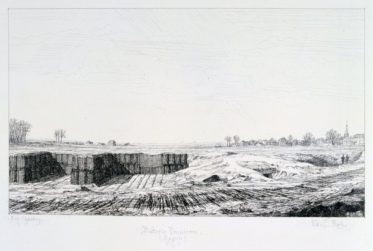 Porosz üteg, Párizs ostroma, 1870-1871 alkotó: Paul Roux
