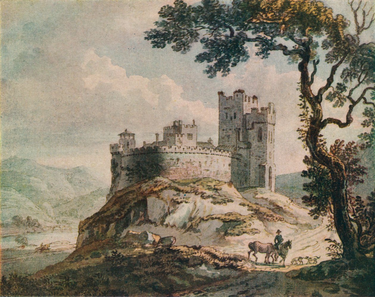 Egy régi kastély, 1764 alkotó: Paul Sandby