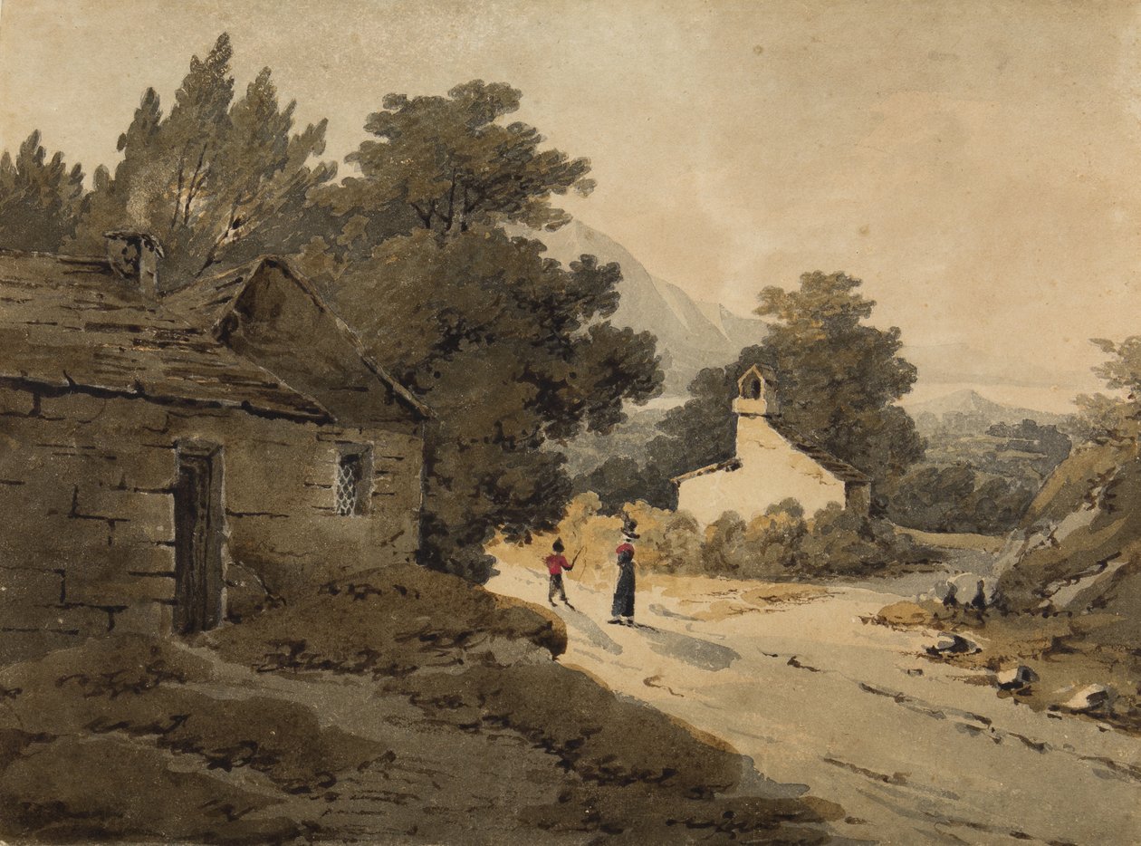 Bassenthwaite, Lake District (wc papíron) alkotó: Paul Sandby