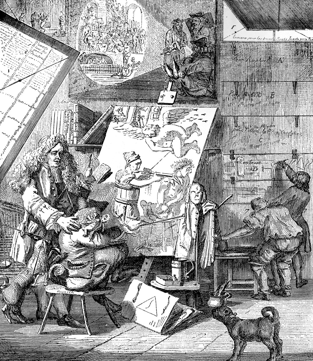 Burleszk a burleszken, 1753. alkotó: Paul Sandby