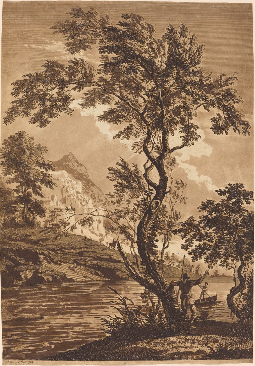 Olasz táj alkotó: Paul Sandby