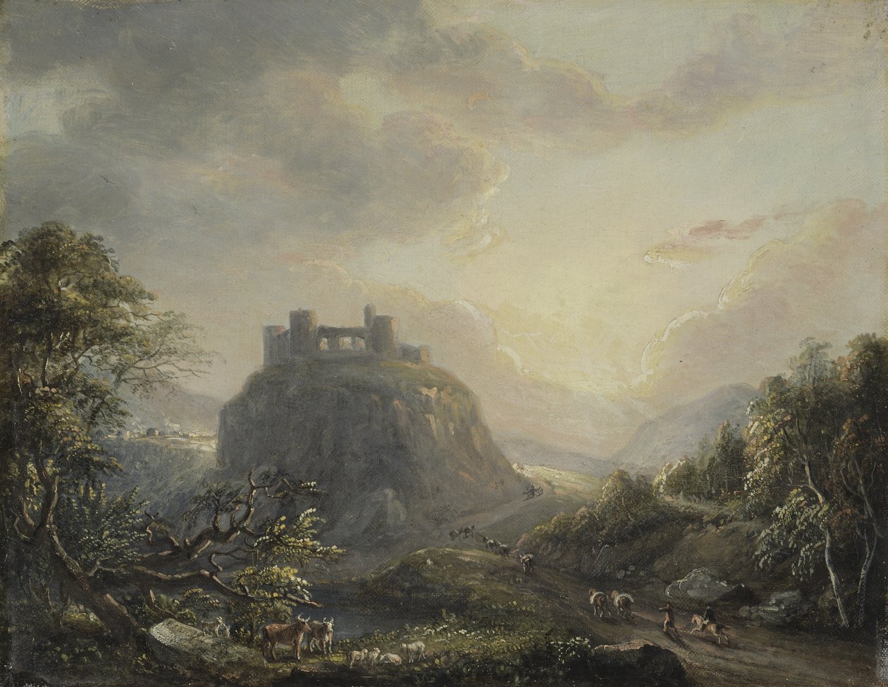 Táj egy kastéllyal alkotó: Paul Sandby