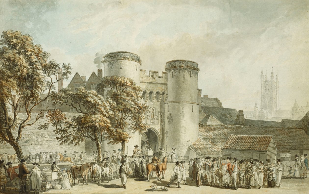 Szent György-kapu, Canterbury alkotó: Paul Sandby