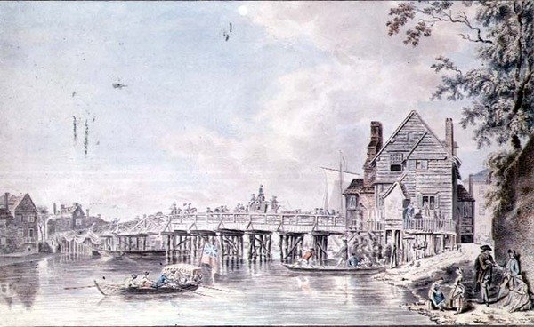 A régi híd Windsorban alkotó: Paul Sandby