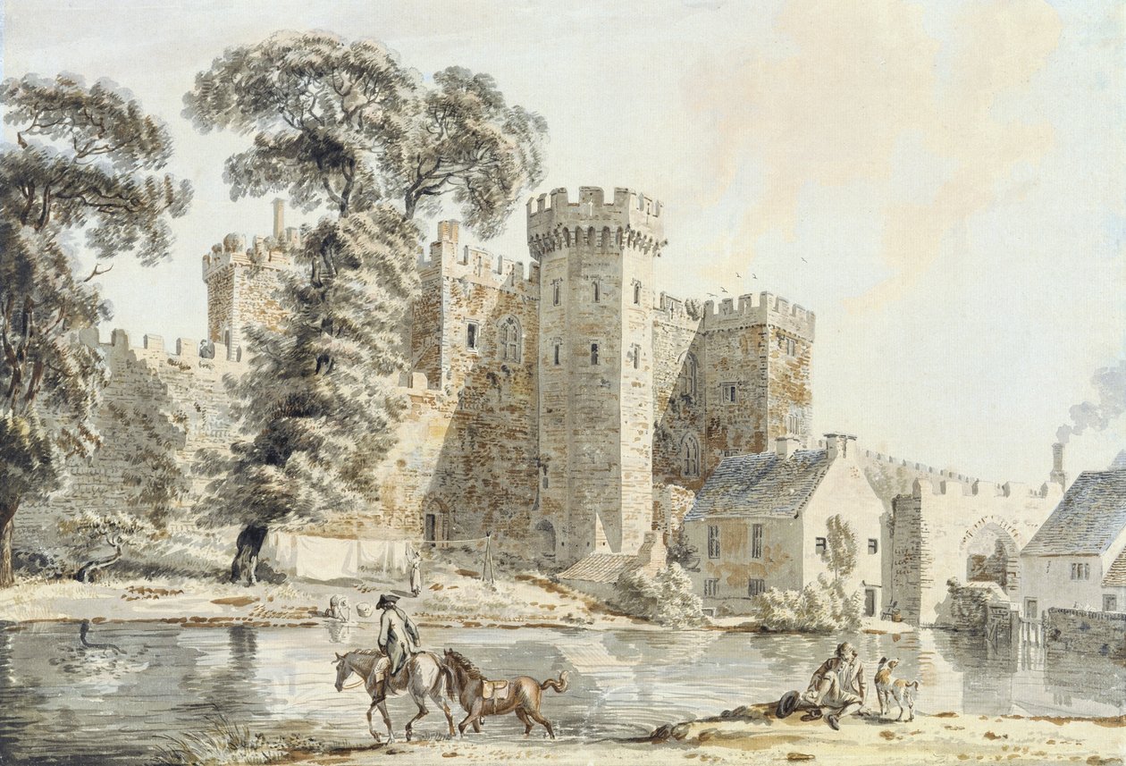 A cardiffi vár déli kapuja alkotó: Paul Sandby