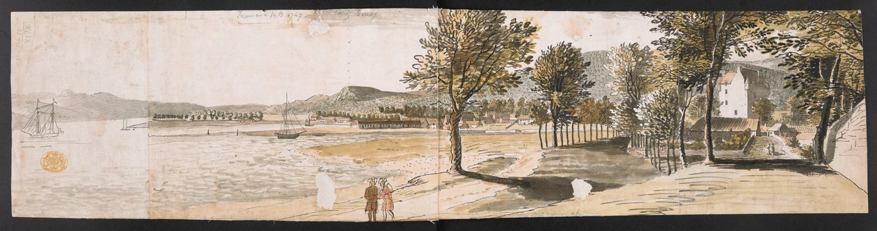 Inveraray kilátása alkotó: Paul Sandby