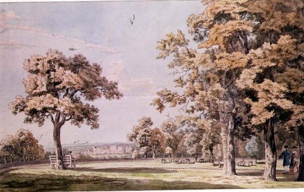 Windsori kastély: a Great Parkból alkotó: Paul Sandby